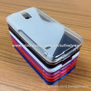 TPU Case for Samsung S5, S-shaped, Simple and Clear, Various Colors Available